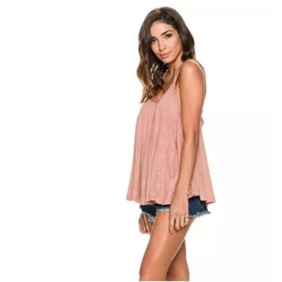 🆕 Free People - We The Free So In Love With You Strappy Tank in Sunset Heather - Picture 4 of 9